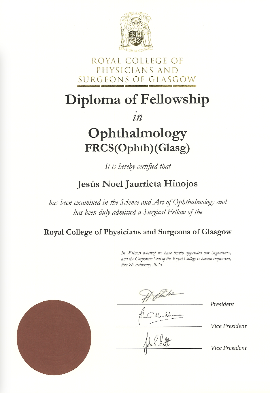 FRCS Glasgow